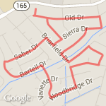 Jingle Jog 5K route map