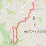 Wooded Long Watchchain route map