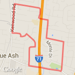 Cooper / Zig Zag / Kenwood / Aldine route map