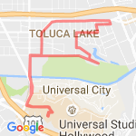 Toluca Lake route map