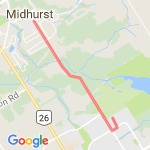 midhurst to pooles route map