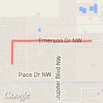 Long and steady 10k route map