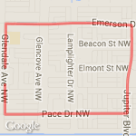 Tempo run. route map