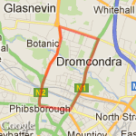 Griffith Ave Loop route map