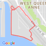 Waterfront by Grain Terminal route map