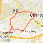 Half of a half route map