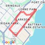 Up Winston Churchill hill route map