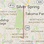 8.89 Miles route map