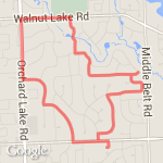 Afternoon run #2 route map