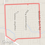 Afternoon run #3 route map