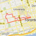 Canadian Tire on Bay route map