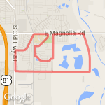 7.5 miles  route map