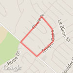 Falcon Grove to Thousand Oaks Loop route map