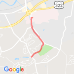 3.46 gym to trail end and back route map