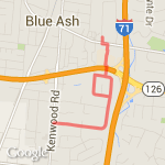 Winter route, sore back route map