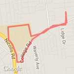 SCCC from house one loop route map