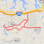 Actually 31 miles /50k route map