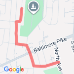 Dans walk route map