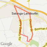 Landisville/beer Inc. route map