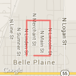 1 mile run route map