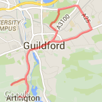 6 mile burpham  route map