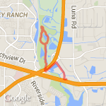 North dike run - full loop route map