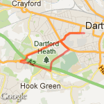 Dartford 6k route map