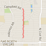 Prestonridget Trail to Campbell route map