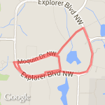 Research park 2 loop 4 mile route map