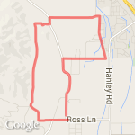 Old Militay 6.5 mile route route map