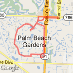 PGA NATIONAL route map