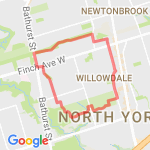 Cathy winter wagging route map