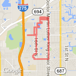 7 miles meadolawn route map