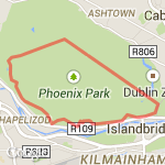 8km Phoenix Park route map