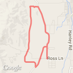 Short Old Military loop route map