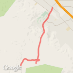 12 miler climbing up mountain Clinton Keith  route map