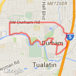 Tigard 6 mi route map