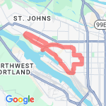 8 Mile -Willamette/Swan Island route map