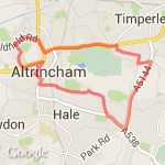 Alty Hale & return route map