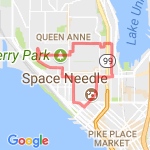 Queen Anne from Regrade route map
