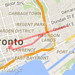 Bay to Carlaw return route map