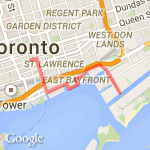 Bay to Cherry St. Bridge route map