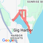 Go Green 8k Run route map