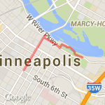 Mill Ruins Hills route map