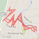 hill repeats route map