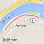 Medium Length River Front Run route map