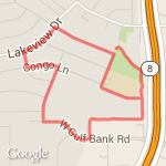 2 mile run route map