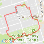 New cemetery run route map