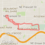 5 mile ridge and golfcourse loop route map