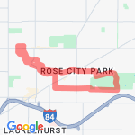 5 mile ridge and golfcourse loop route map